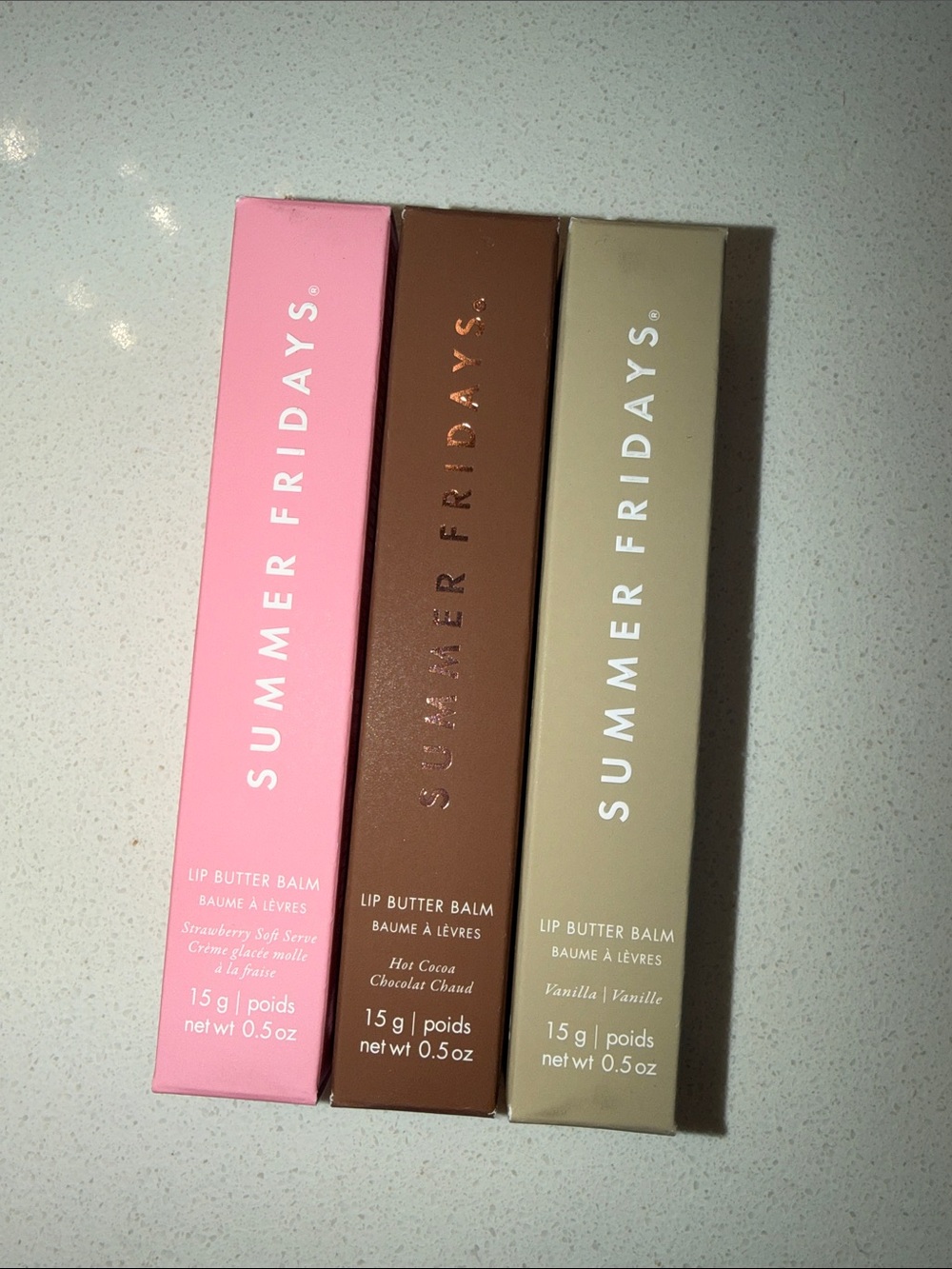 Summer Fridays Lip Butter Balm Trio — Pink, Brown, Cream